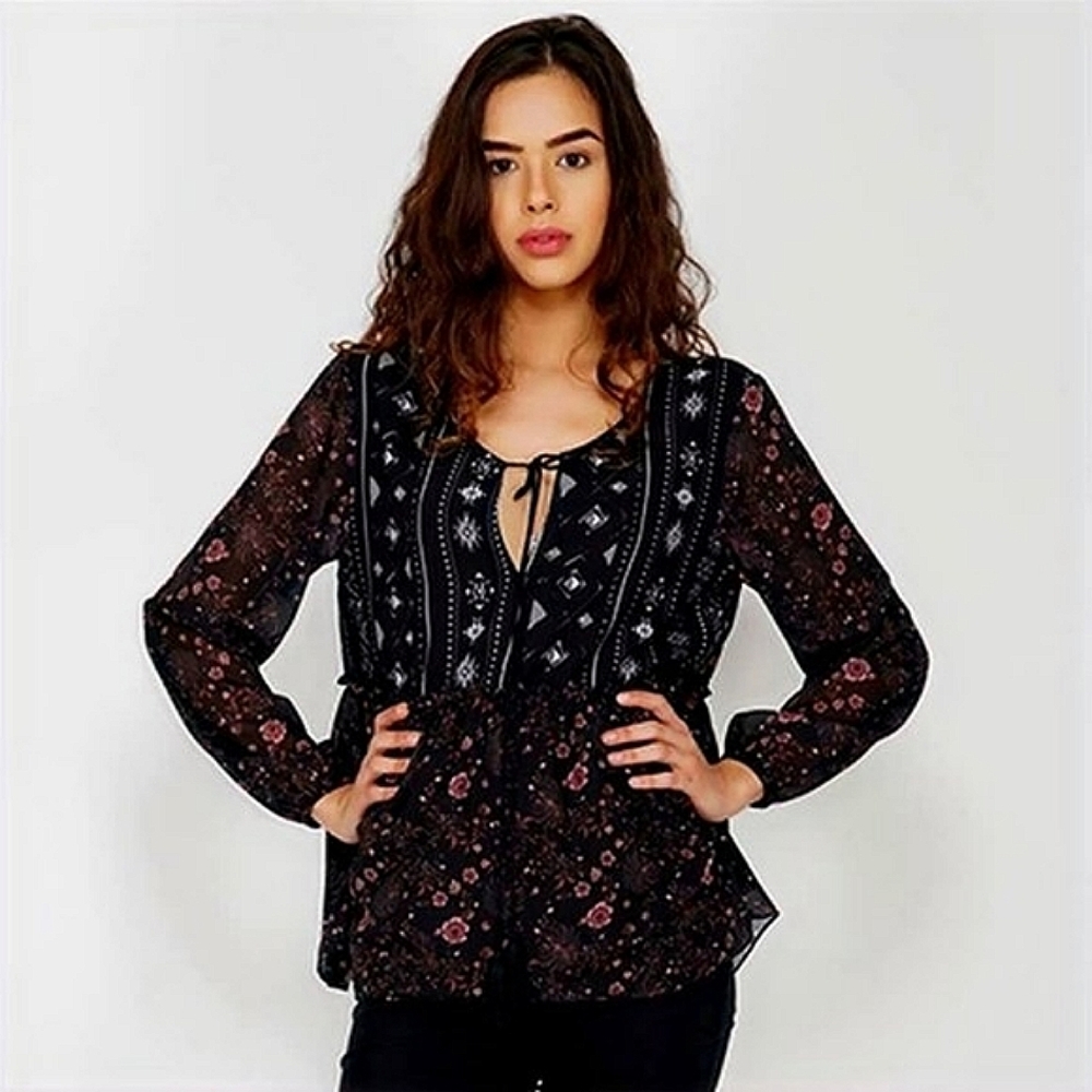 Benares BoHo Blouse NWT - Picture 2 of 4